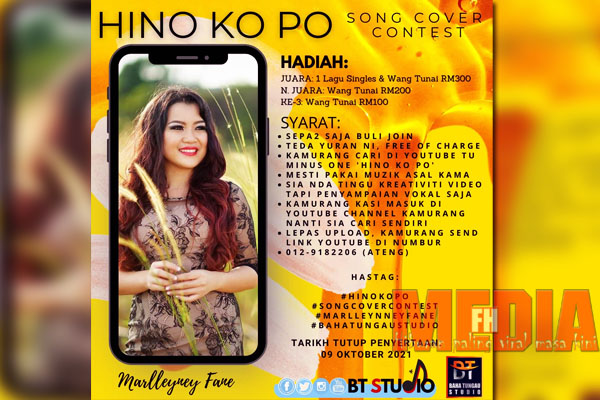 Baha tungau studio anjur song cover contest bagi lagu ‘hino ko po’