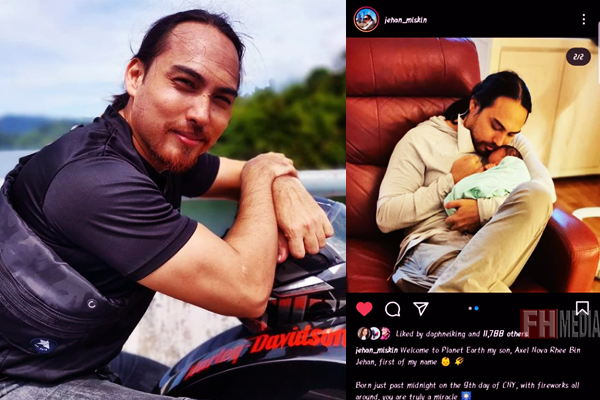 Actor jehan miskin embraced the first baby.