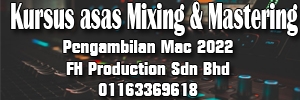 Kursus asas mixing & mastering muzik